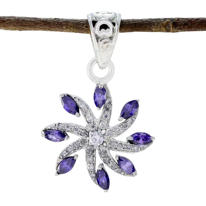 Amethyst Delicate Australian 92.5 Silver multiple Emma Sophisticated Purple Pendant Jewellery
