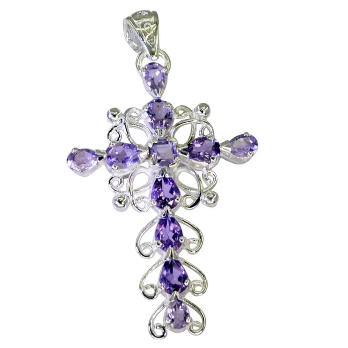 Amethyst Essential Russian 925 Silver multiple Clara Armor Purple Pendant Jewelry