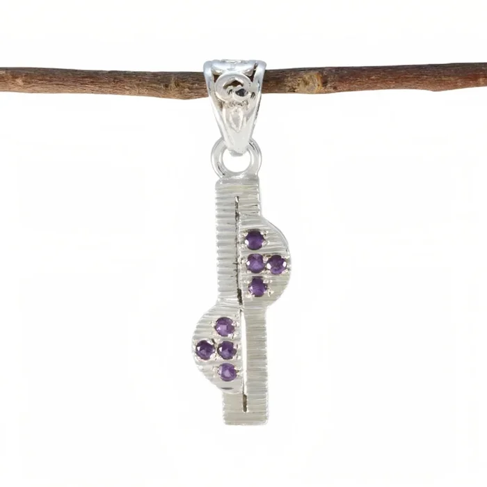 Amethyst Featherlight Australian 92.5 Silver multiple Addison Luxurious Purple Pendant Jewellery