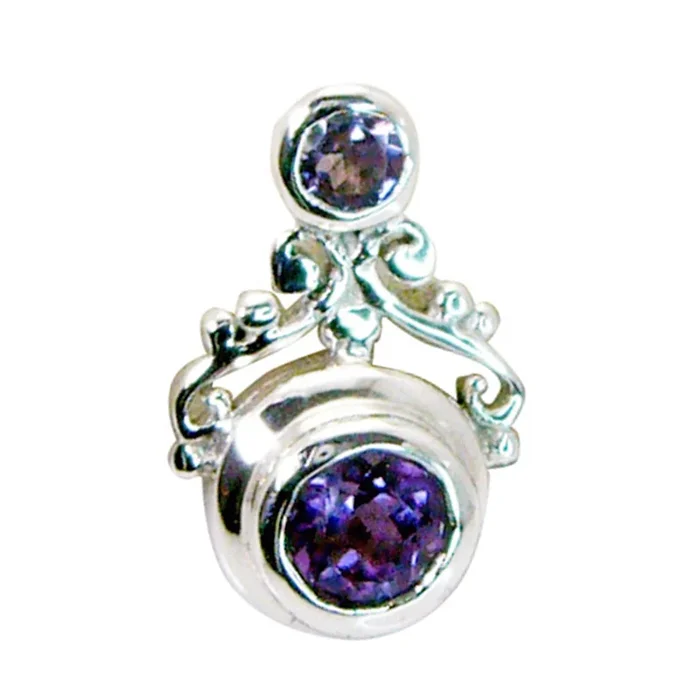 Amethyst Featherlight Turkish Sterling Silver Toi et Moi Elena Fairytale Purple Pendant Jewellery