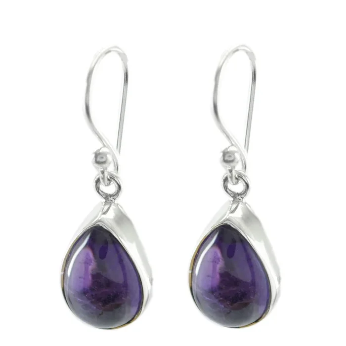 Amethyst German Rina multiple Dangle Purple 925 Silver Earring