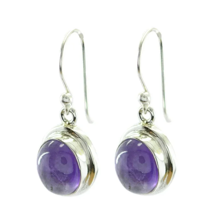 Amethyst Russian Seo-yeon multiple Dangle Purple Sterling Silver Earring