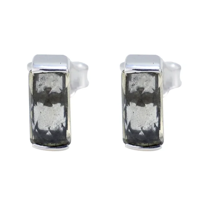 Amethyst Spanish Julia Solitaire Stud Purple 925 Sterling Silver Earring