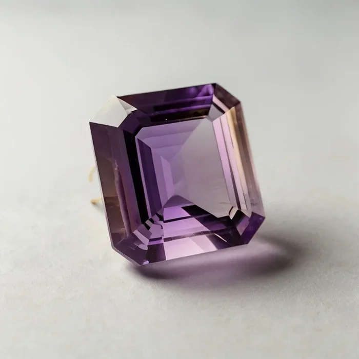 Ametrine 10PC Tiny 4×4 MM Square Faceted Multicolor Brilliant Semi Precious Loose Gemstones