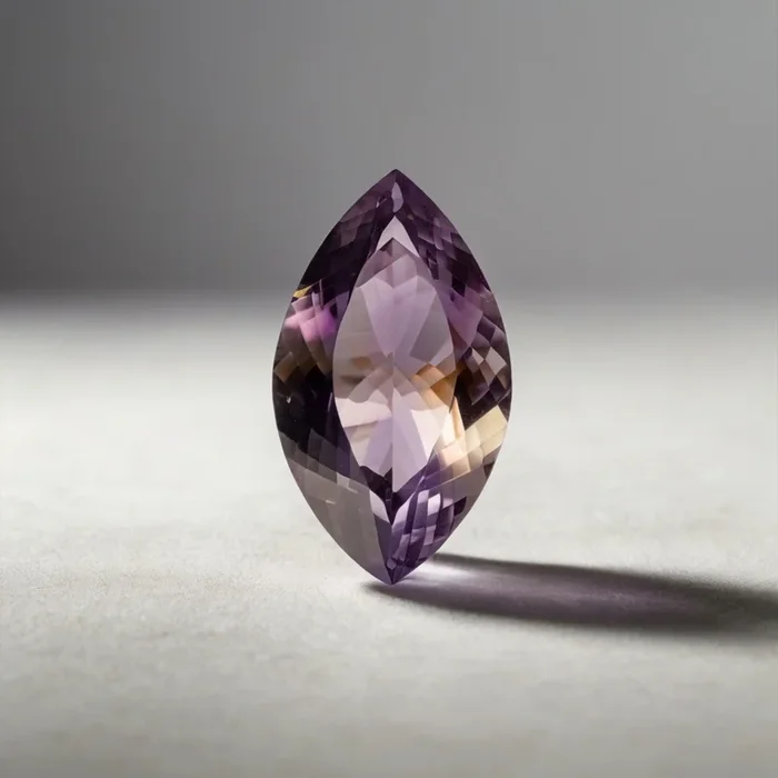 Ametrine 1PC Small 5×10 MM Marquise Faceted Multicolor Shine Semi Precious Loose Gemstones