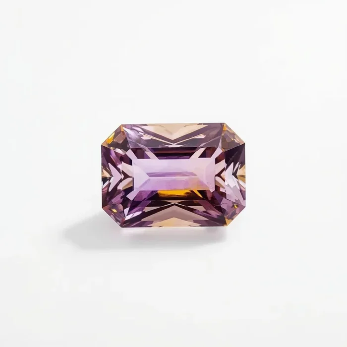 Ametrine 1PC Tiny 3×5 MM Emerald Faceted Multicolor Shine Semi Precious Loose Gemstones