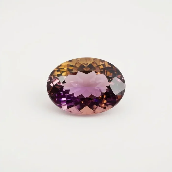 Ametrine 1PC Tiny 3×5 MM Oval Faceted Multicolor Brilliant Semi Precious Loose Gemstones