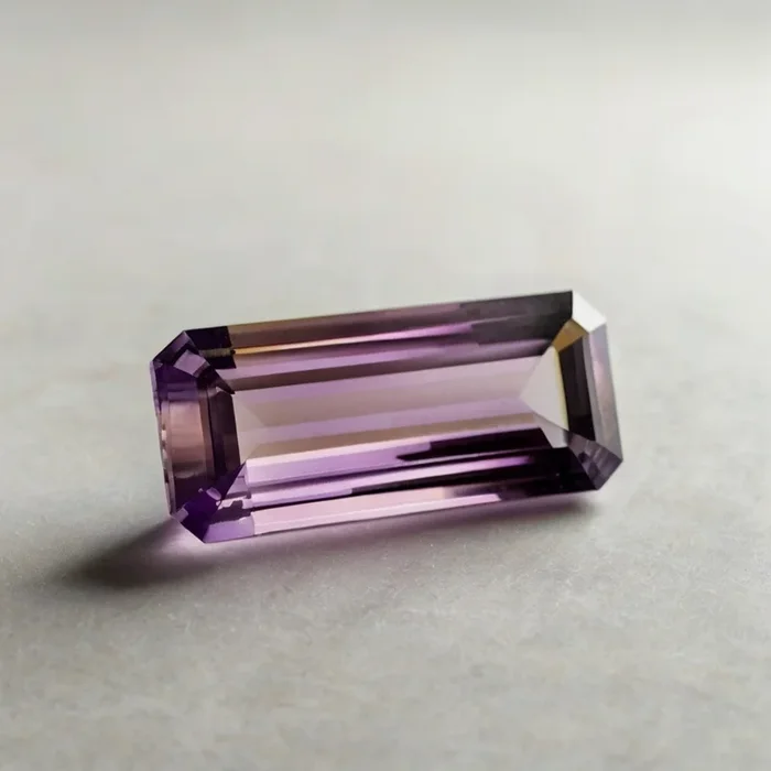 Ametrine 1PC Tiny 3×6 MM Baguette Faceted Multicolor Genuine Semi Precious Loose Gemstones