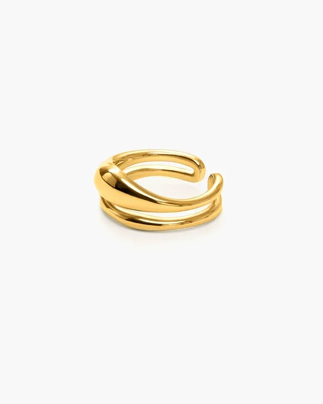 Anello Gemello Fuso in Oro