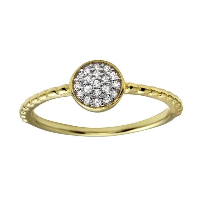 Anillo circular de plata de ley 925 bañado en oro con circonitas – BGR01183