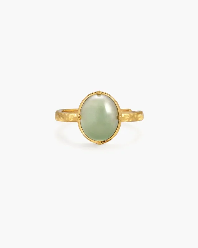 Anillo de aventurina verde