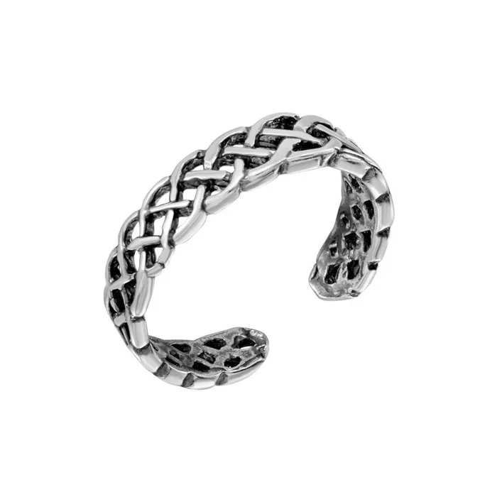 Anillo de dedo ajustable entrelazado de plata 925 – TR209-A