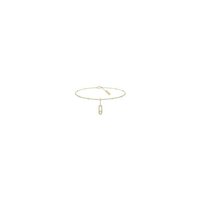 Anklet Messika Move Uno yellow gold diamonds 6592J – Lepage