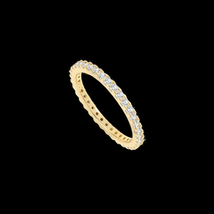 April Birthstone Eternity Stacking Ring