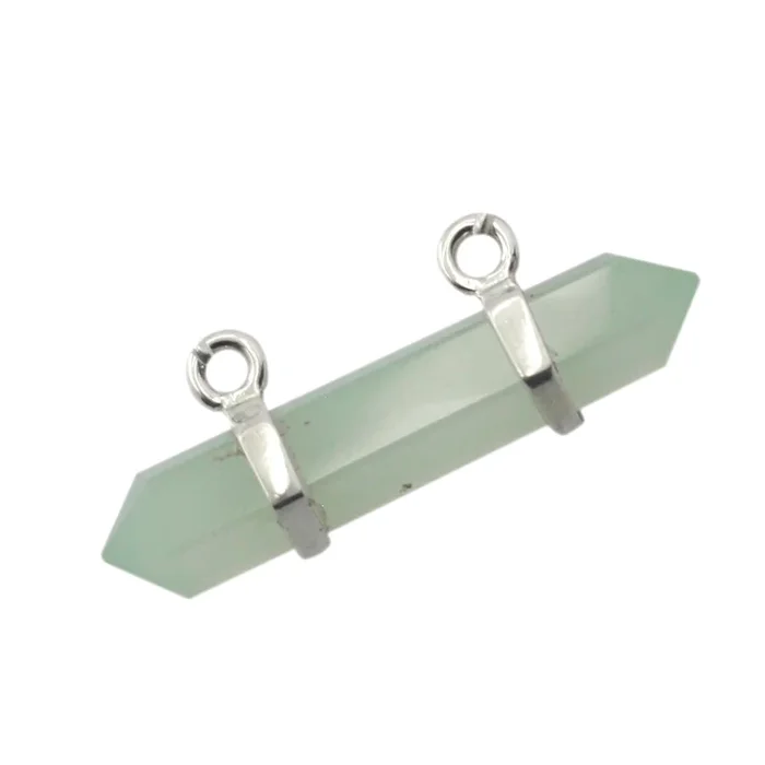Aqua Chalcedony Classic Moroccan 925 Silver Solitaire Clara Cocktail Blue Pendant Jewelry
