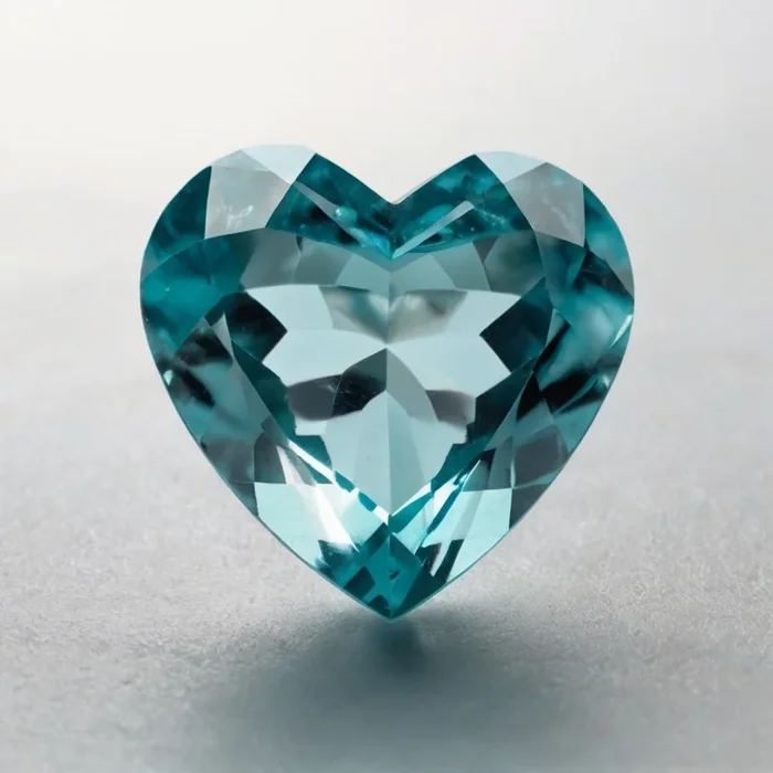 Aquamarine 10PC Tiny 4×4 MM Heart Faceted Blue Brilliant Semi Precious Loose Gems