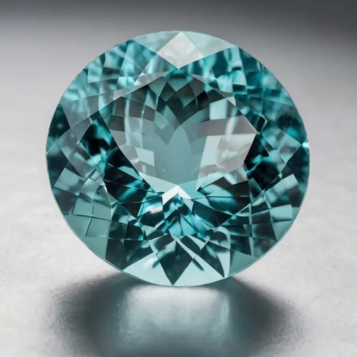 Aquamarine 1PC Large 10×10 MM Round Faceted Blue Shine Semi Precious Loose Gemstones