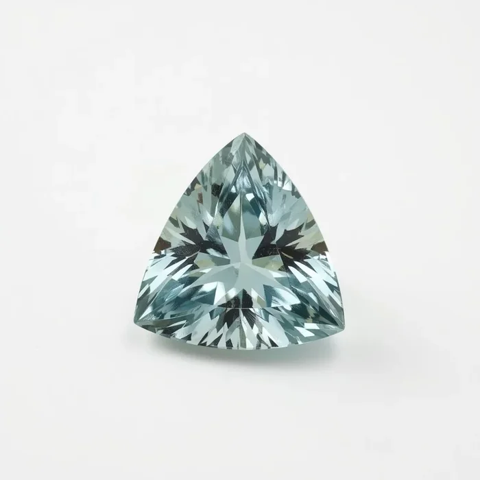 Aquamarine 1PC Tiny 5×5 MM Triangle Faceted Blue Sparkling Semi Precious Loose Gemstone