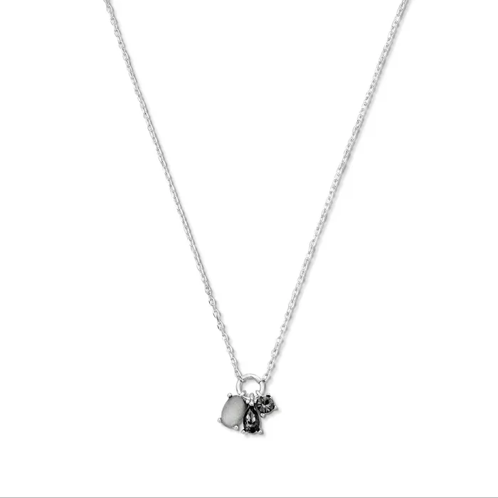Arlo Stone Necklace in Silver