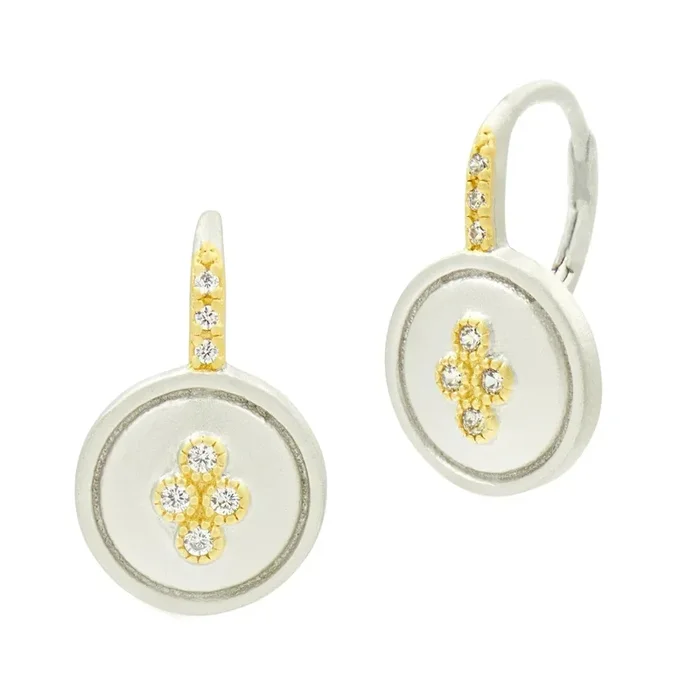 Armor of Hope Small Clover Leverback Earrings