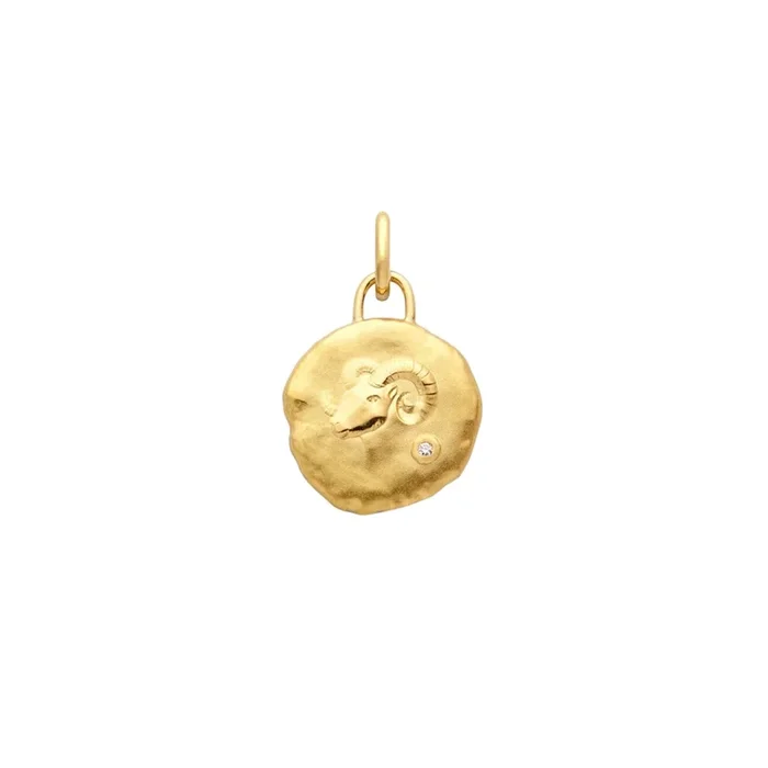 Arthus Bertrand Astro Aries medal in yellow gold 15 mm – Lepage