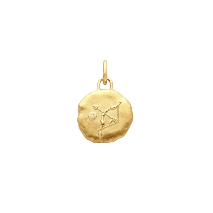 Arthus Bertrand Astro Sagittarius medal in yellow gold 15 mm – Lepage