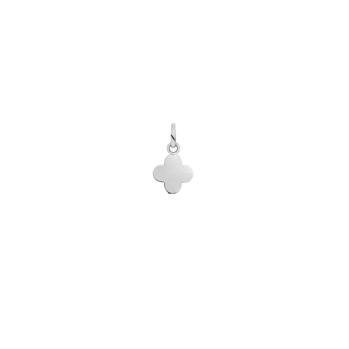 Arthus Bertrand Baby Clover pendant in white gold | LEPAGE