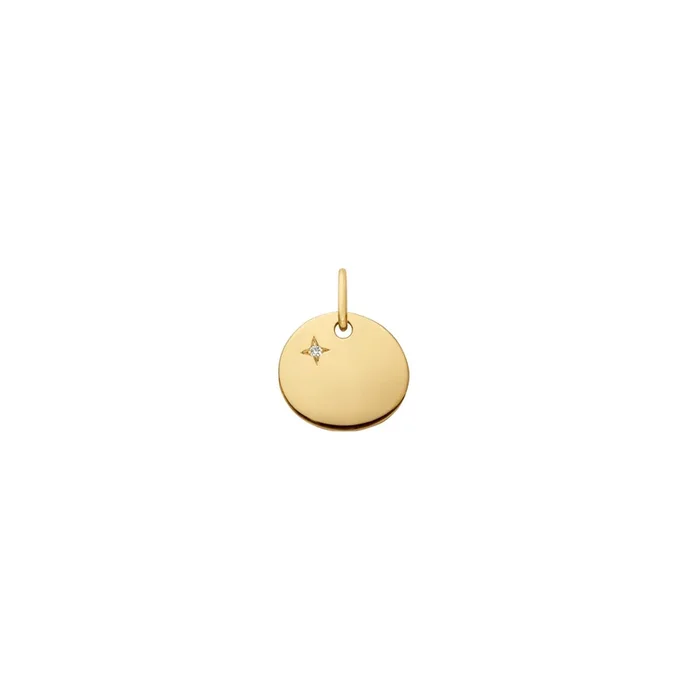 Arthus Bertrand My Little Star pebble medal yellow gold diamond – Lepage