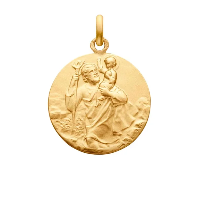 Arthus Bertrand Saint Christophe de Tairac medal in 750 thousandths yellow gold | Lepage