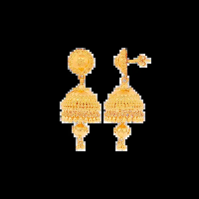 Artistic Jhumkha in 21K Gold