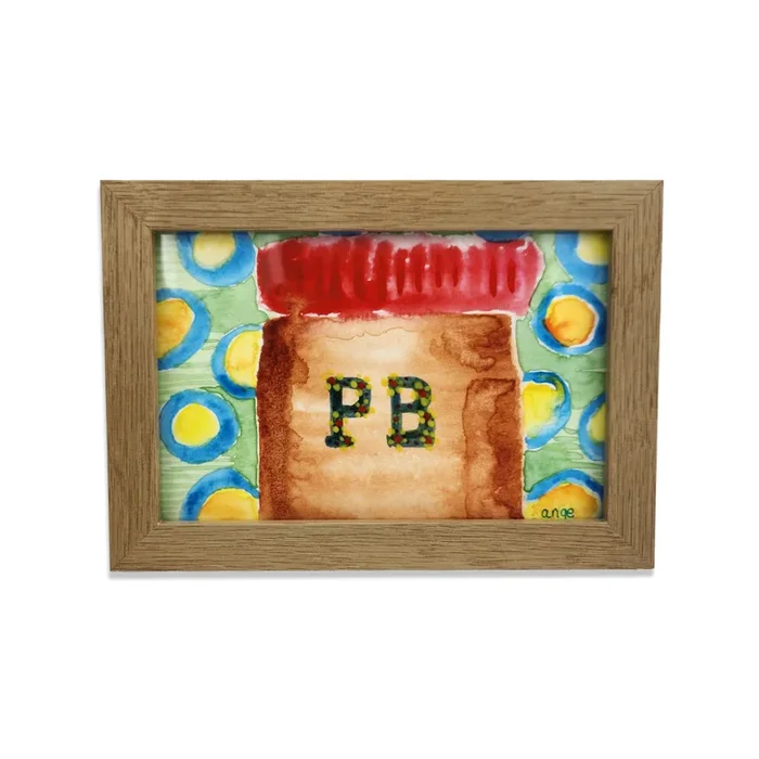 Artwork for Animals Angelica Goodwin Original Watercolor Painting – Peanut Butter
