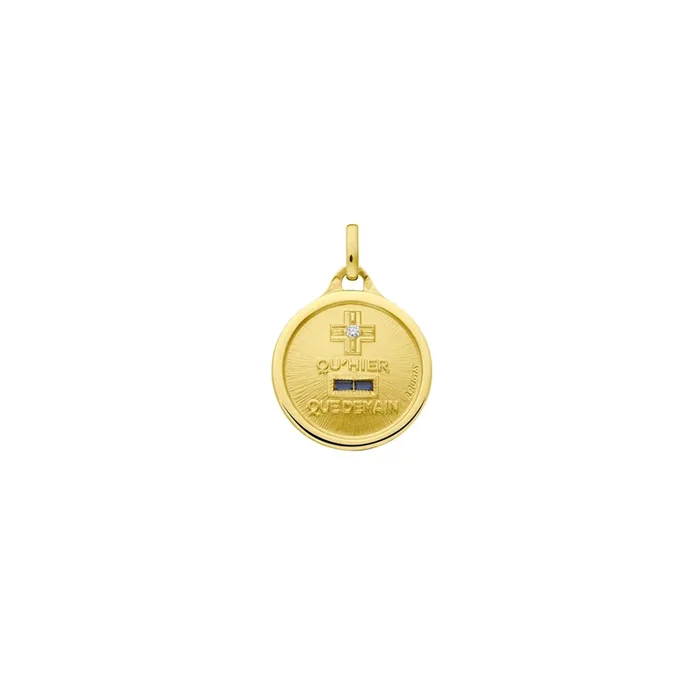Augis Amour L’Essentielle blue medal in yellow gold | Lepage