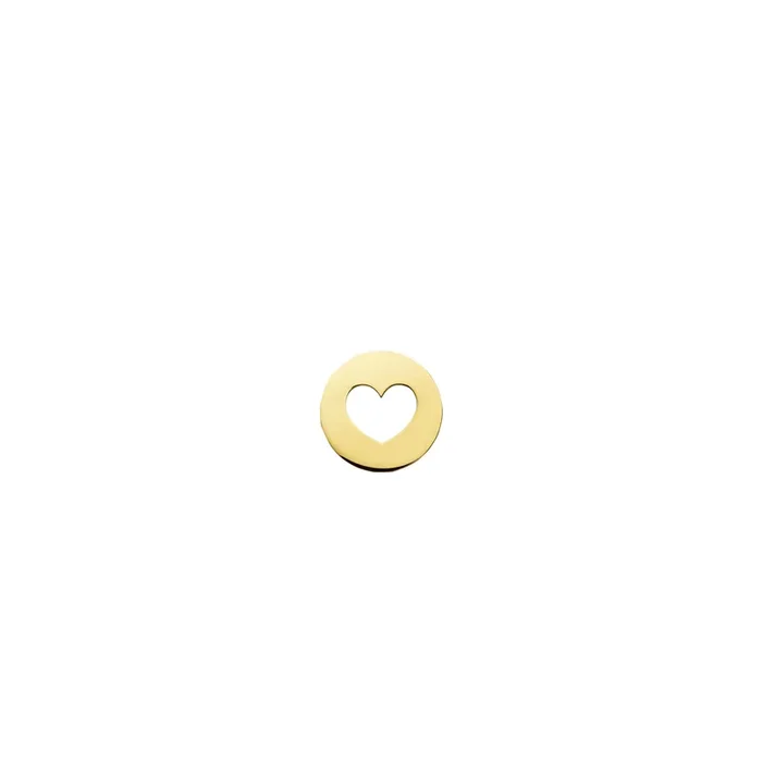 Augis Heart Pendant Openwork in yellow gold J4X0000000 – Lepage