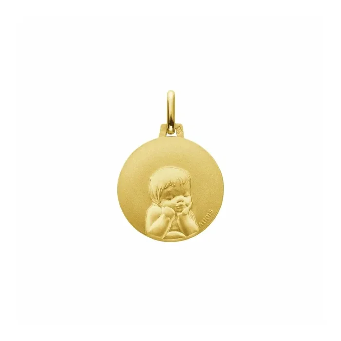 Augis medal Child in yellow gold – Lepage