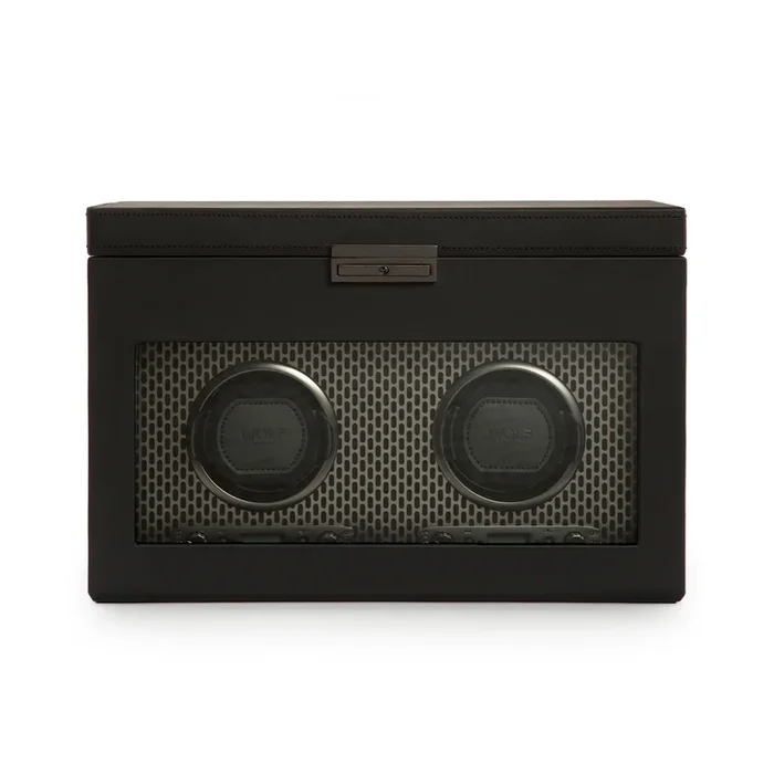 Axis Powder Coat Double Watches Winder with storage | Wolf 1834 – Lepage