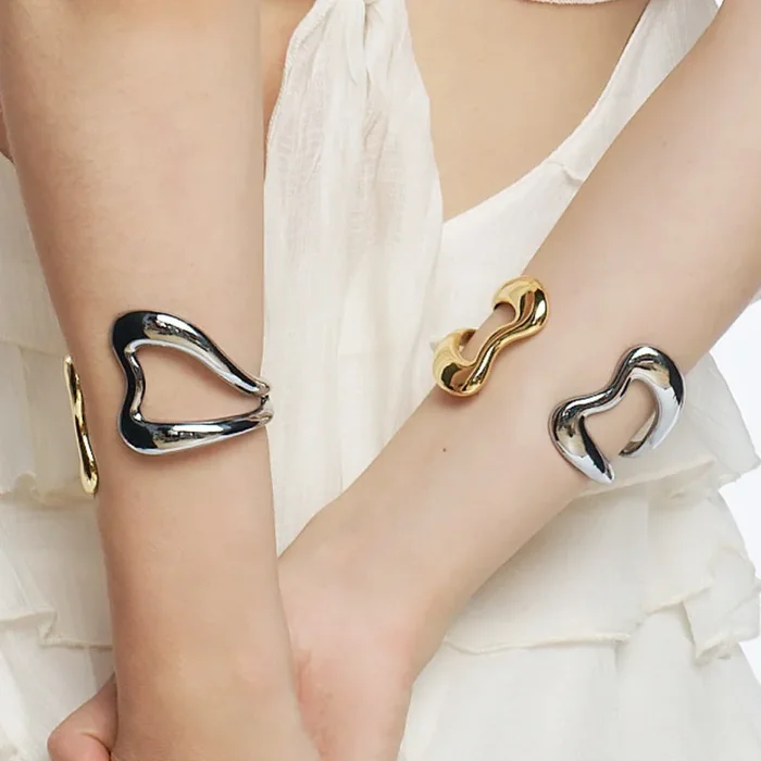 B.Line Cuff – Light Gold and Silver