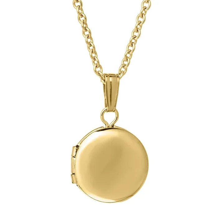Baby 14K Gold-Filled Round Locket Necklace