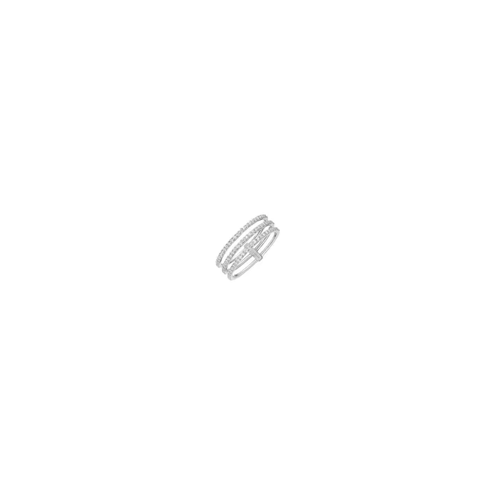 Bague Messika Alliance Gatsby or blanc et diamants 5439G – Lepage