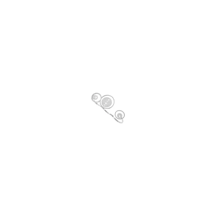 Bague Messika Lucky Move 3 doigts en or blanc et diamants