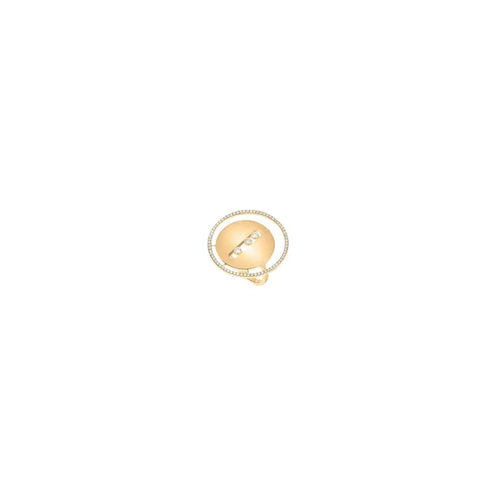 Bague Messika Lucky Move grand modèle en or jaune et diamants