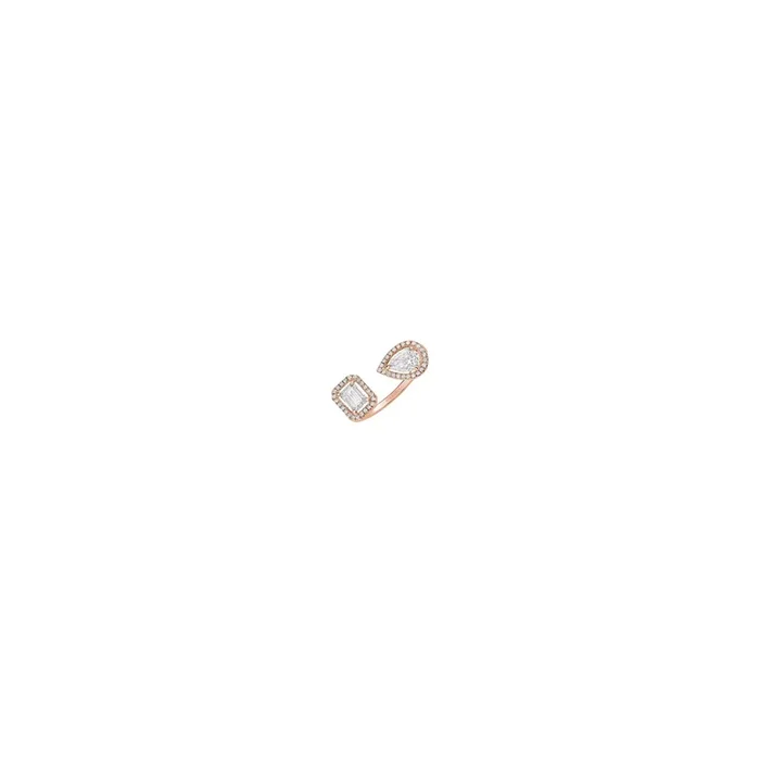 Bague Messika My Twin Toi & Moi M or rose et diamants 6501R – Lepage