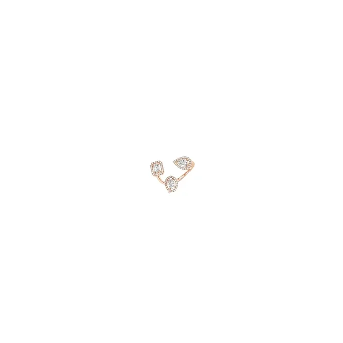 Bague Messika My Twin Trilogy or rose et diamants 6695R, bague – Lepage