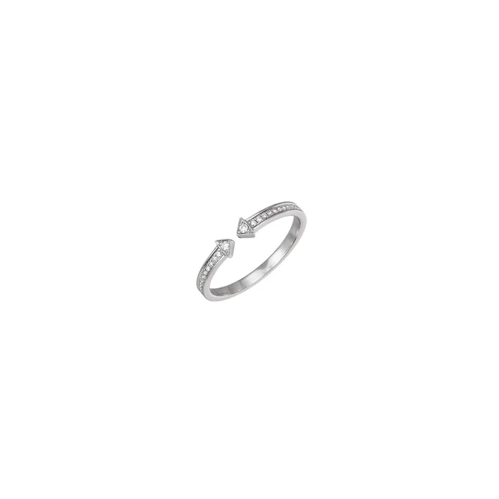 Bague Ofée Wave or blanc et pavage diamants, bague Ofée – Lepage