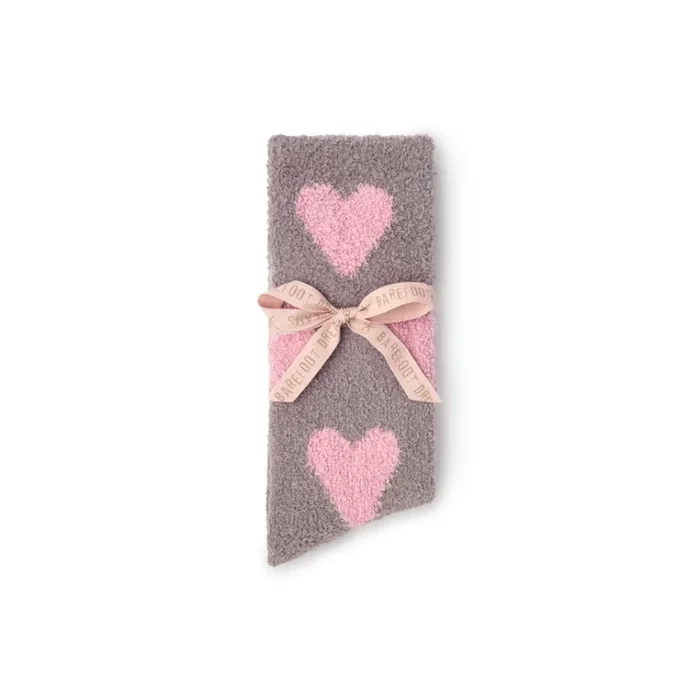 Barefoot Dreams CozyChic Heart Print Socks