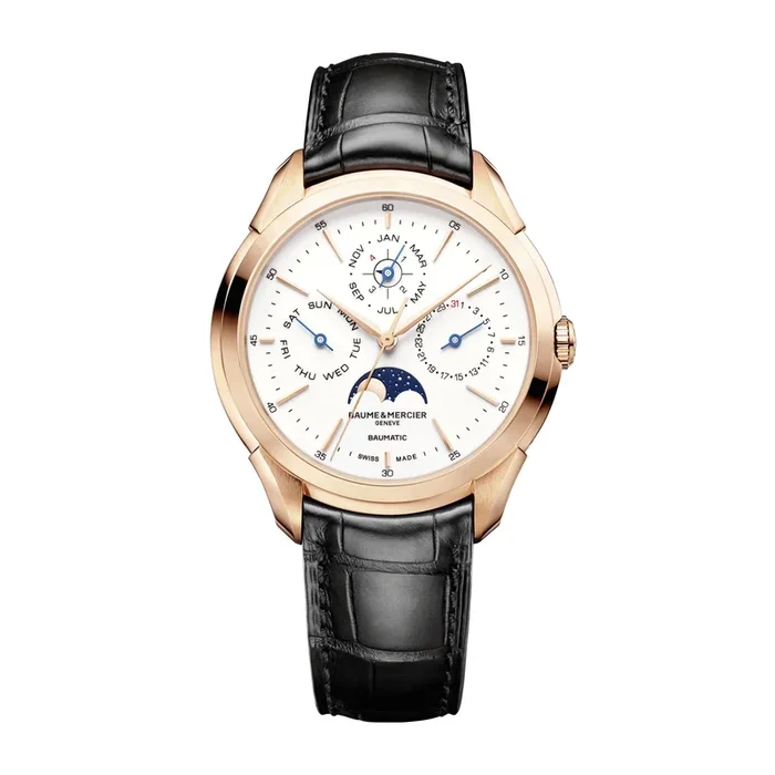 Baume et Mercier Clifon Rose Gold 42 mm Watch 10583 – Lepage