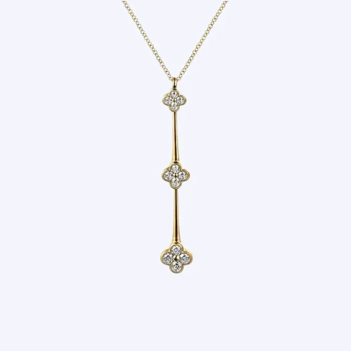 Bea Graduating Cluster Diamond Necklace