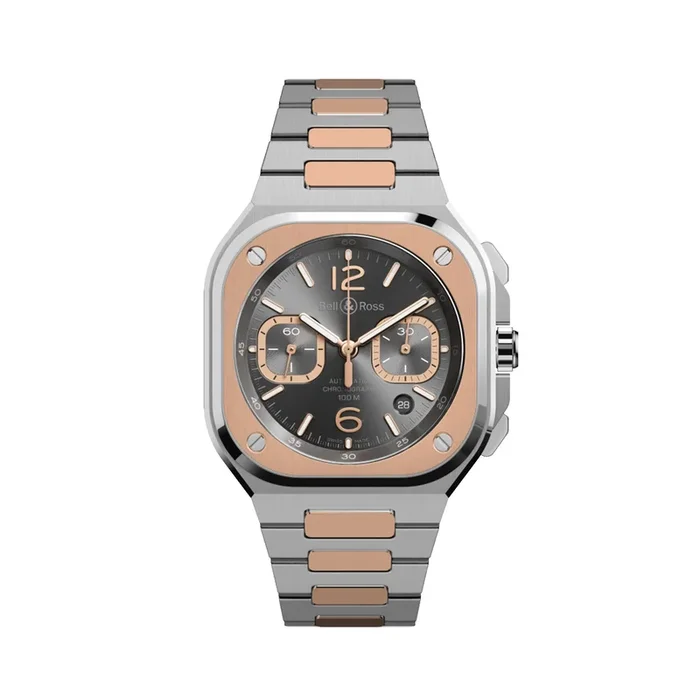 Bell & Ross BR 05 Chrono Grey Steel & Gold automatic 42 mm – Lepage