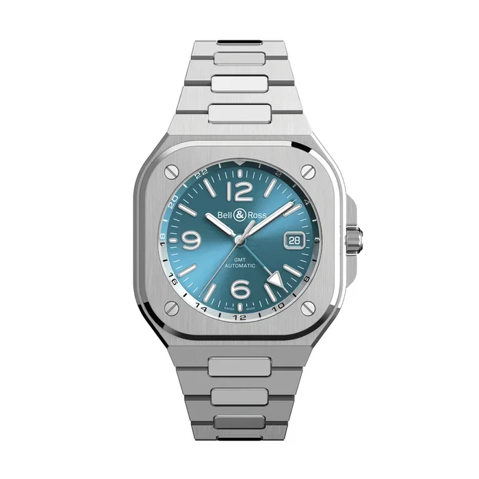 Bell & Ross BR 05 GMT Sky Blue automatic steel 41 mm – Lepage