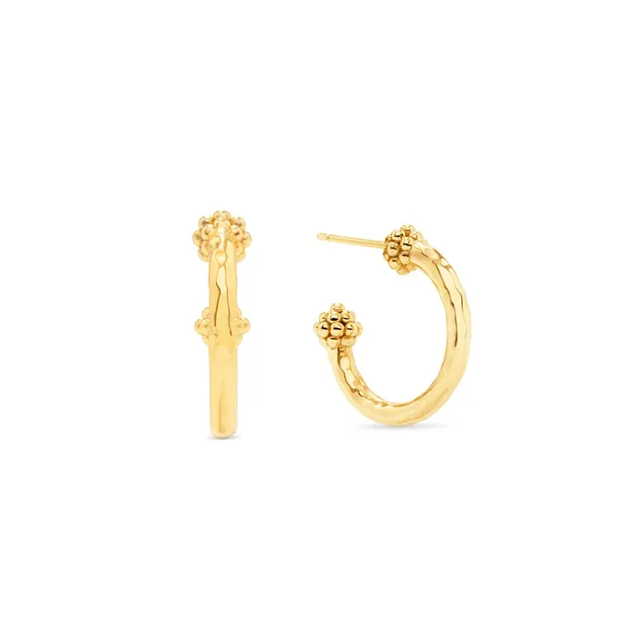 Berry Slice Small Hoop Earrings – Gold