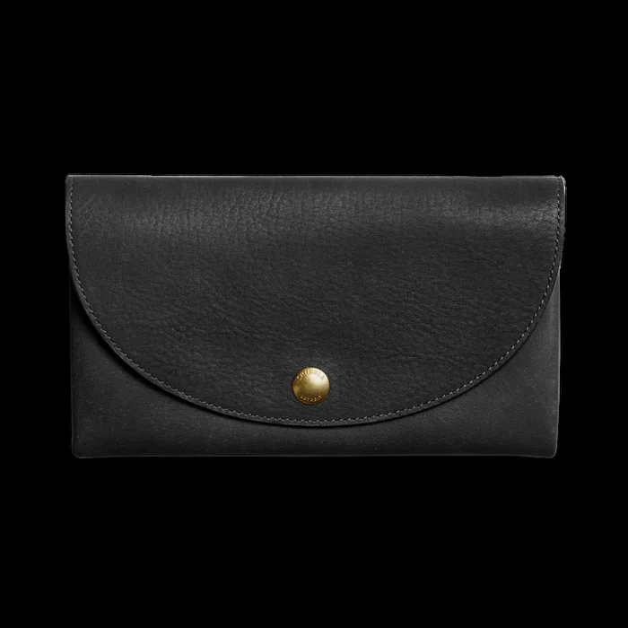 Birdy Large Snap Wallet – Black